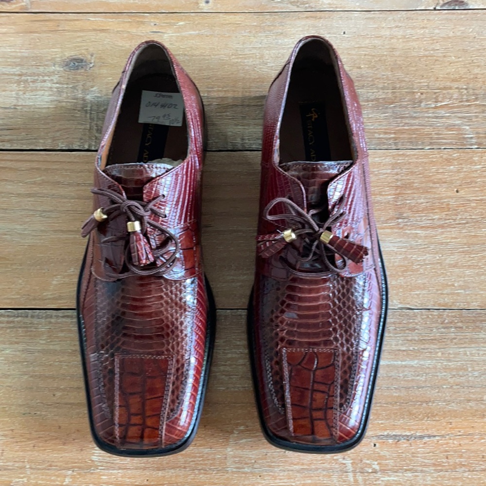 Stacey Adams Brown Snake Skin  Men shoes